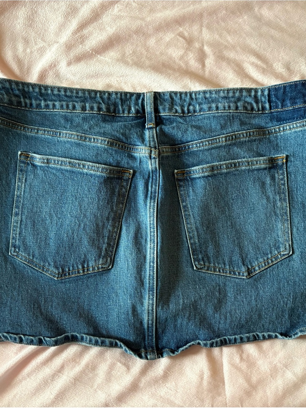 Abercrombie & Fitch Light Blue Denim Skirt - Mid Rise - Picture 2 of 6
